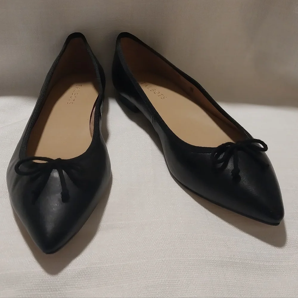 Talbots black leather